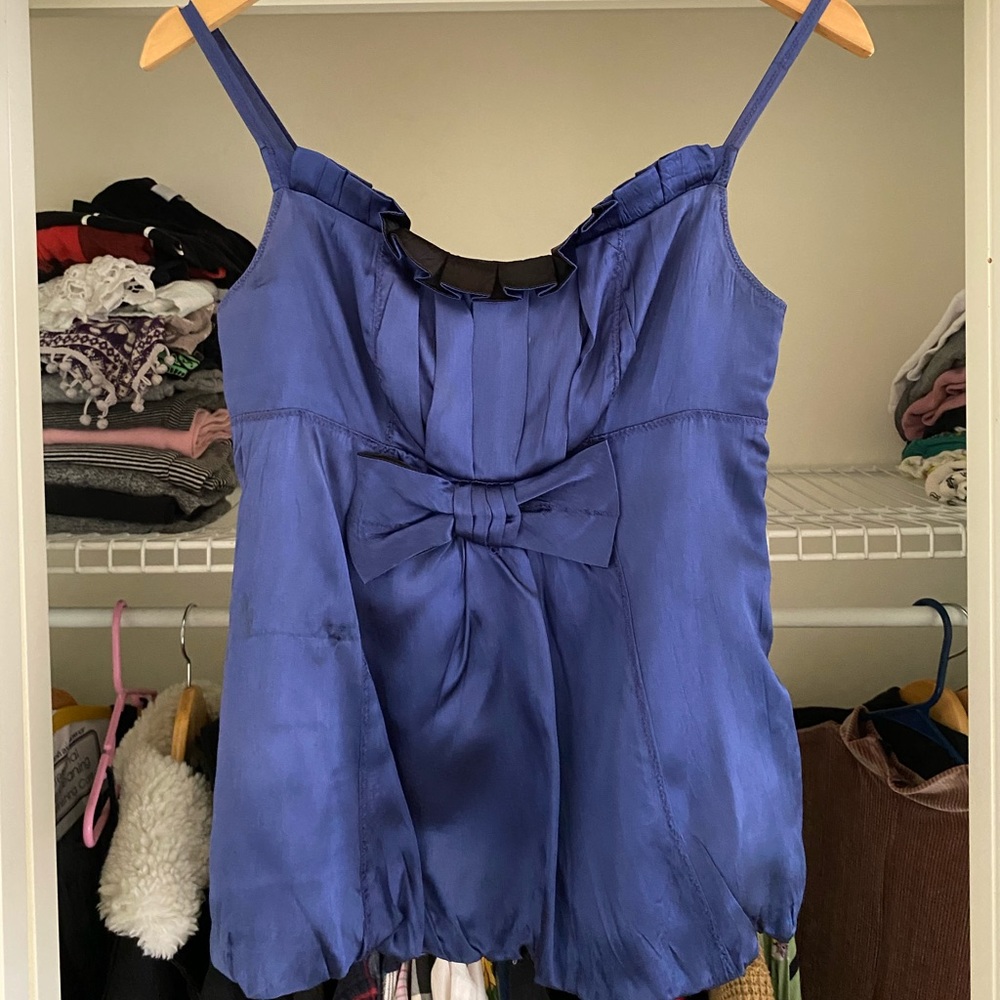 Marc Jacobs Satin Bow Tank Top Size 2